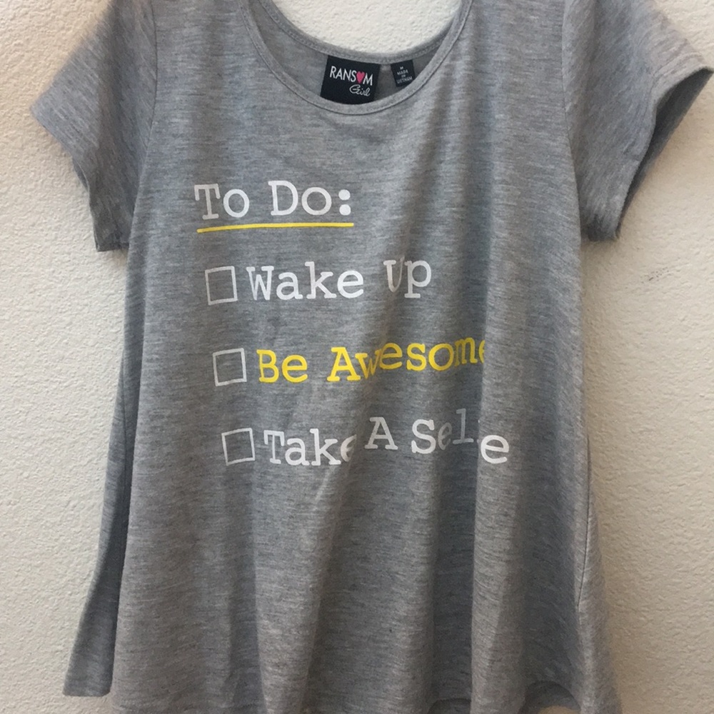 A line T-shirt